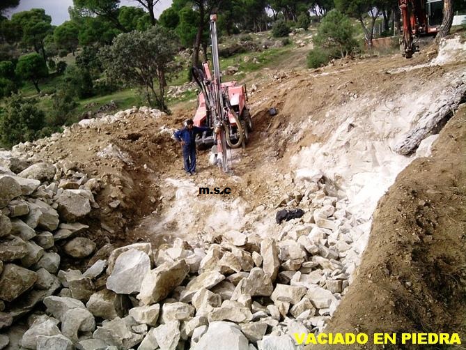 vaciado en piedra